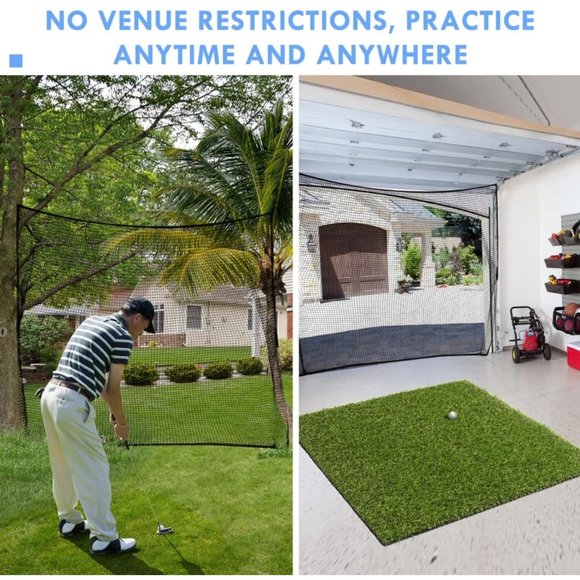 NEW! Amazgolf 15ft x 20ft Golf Practice Net! Great for Garage Golf Hitting Bay! - Picture 3 of 7